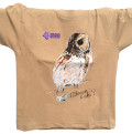 Children's t-shirt "Tawny owl", beige, Parco Nazionale Dolomiti Bellunesi 