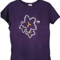 T-shirt donna colore viola - Parco Nazionale Dolomiti Bellunesi