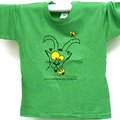 Green t-shirt for children, subject ibex of the Gran Paradiso National Park