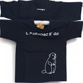 T-Shirt Junior color blue/marmot "Il Paradiso Ã¨ qui"