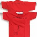T-Shirt Junior color red/wild ibex "Il Paradiso Ã¨ qui"