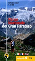Map of the Trails of Gran Paradiso National Park