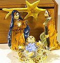 Christmas Crib in Castelli Ceramics with Wooden Box
