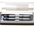 Set penna a sfera e matita in alluminio con astuccio plastica trasparente personalizzate con il logo del Parco Nazionale del Gran Sasso e Monti della Laga
