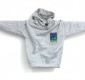 Junior MÃ©lange Gray Hooded Sweatshirt of Monti Sibillini National Park