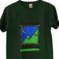 T-Shirt uomo colore verde scuro del Parco Nazionale dei Monti Sibillini