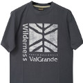 E-cotton T-shirt, dark grey, Val Grande National Park