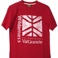 E-cotton T-shirt, red, Val Grande National Park