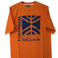 E-cotton T-shirt, orange, Val Grande National Park