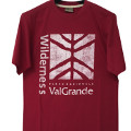 T-shirt E-cotton bordeaux Parco Nazionale Val Grande