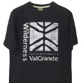 E-cotton T-shirt black Val Grande National Park