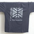 Fair-trade air force blue T-shirt for adults Parco Nazionale Val Grande