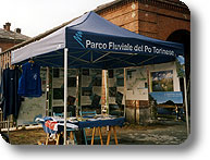 Lo stand del Parco in località Dorona a Saluggia il 12.09.2004
