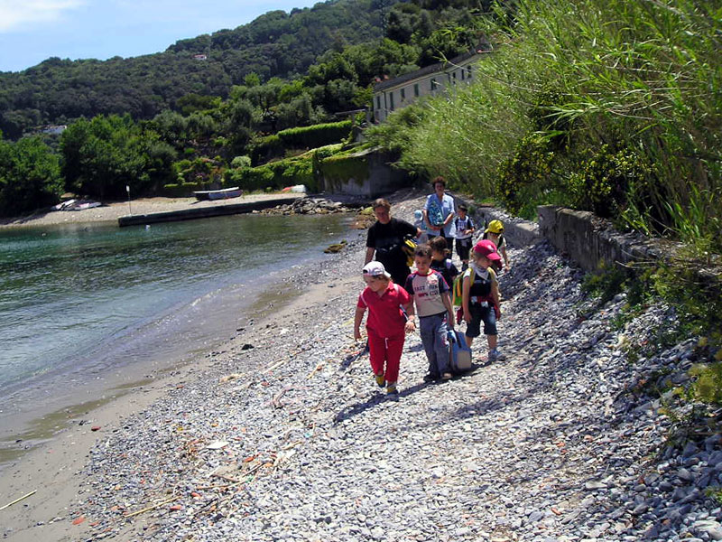 Environmental education lessons on Palmaria Island