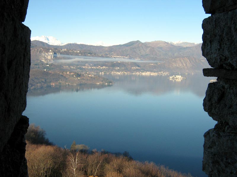 Orta Lake from a loophole