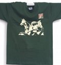 T-shirt Loups, vert foncÃ© du Parc Sirente-Velino
