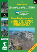 Carta dei Sentieri del Parco Regionale della Vena del Gesso Romagnola - Scala 1:25.000