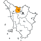 Provinz Pistoia Karte