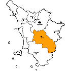 Provinz Siena Karte
