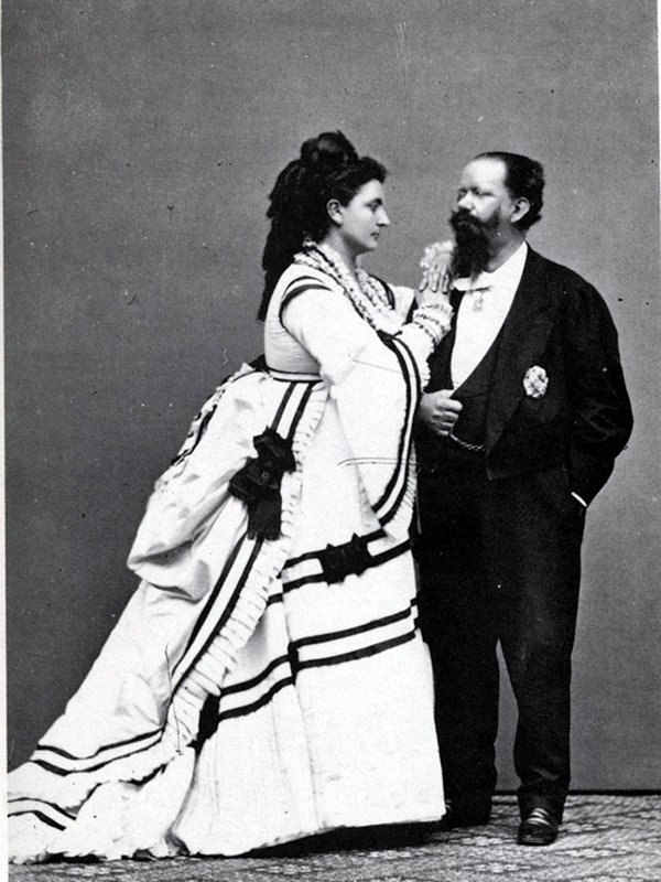Vittorio Emanuele II and Rosa Vercellana, about 1865