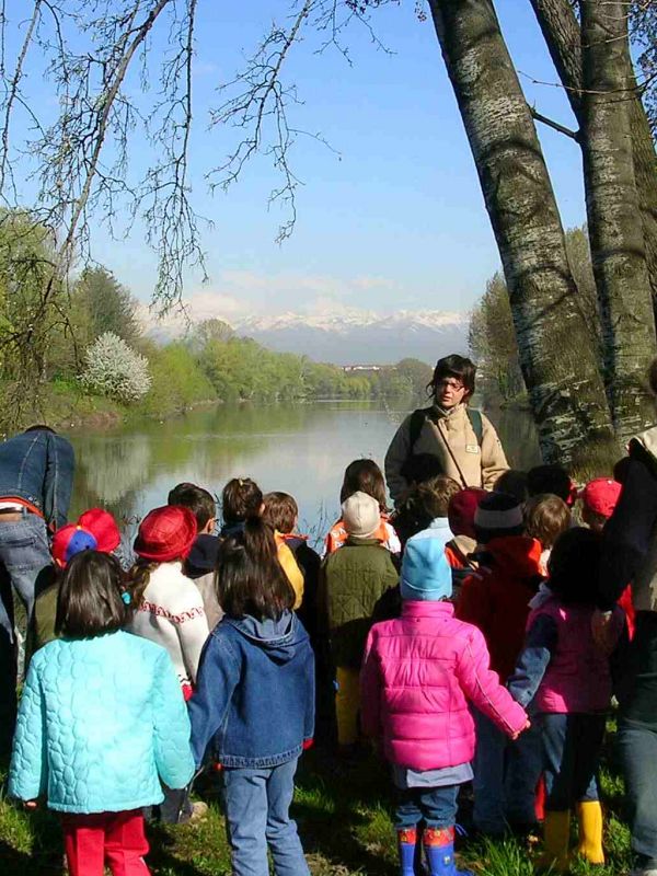 Environmental education with schools in Meisino Nature Reserve in Turin