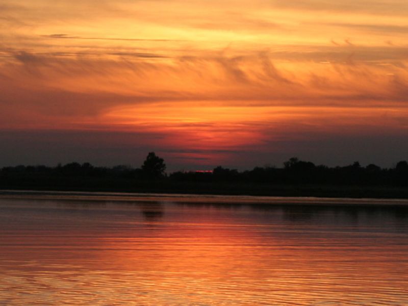 Sunset at the lagoon