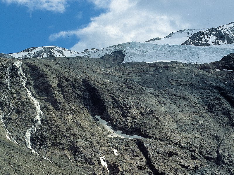 Alta Val Martello with Cima Venezia from Marteller Huette Mountain Hut