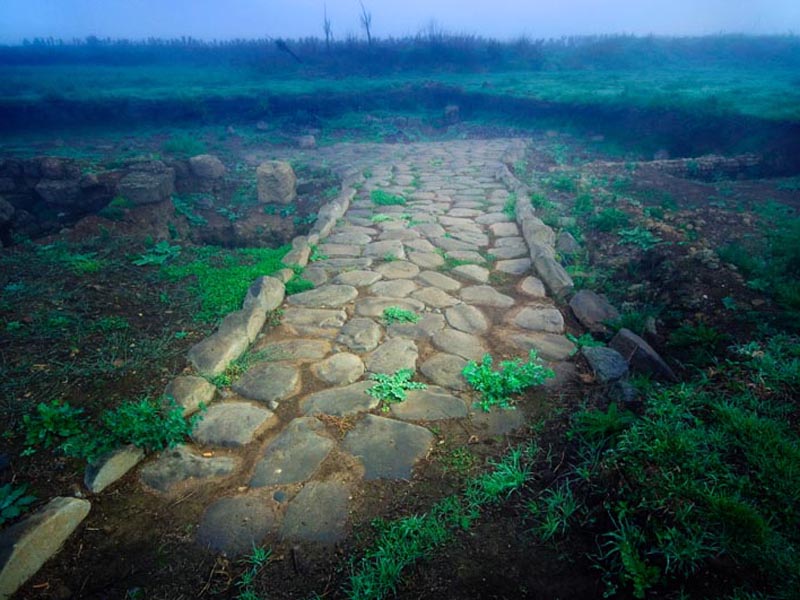 Strada romana area archeologica di Veio