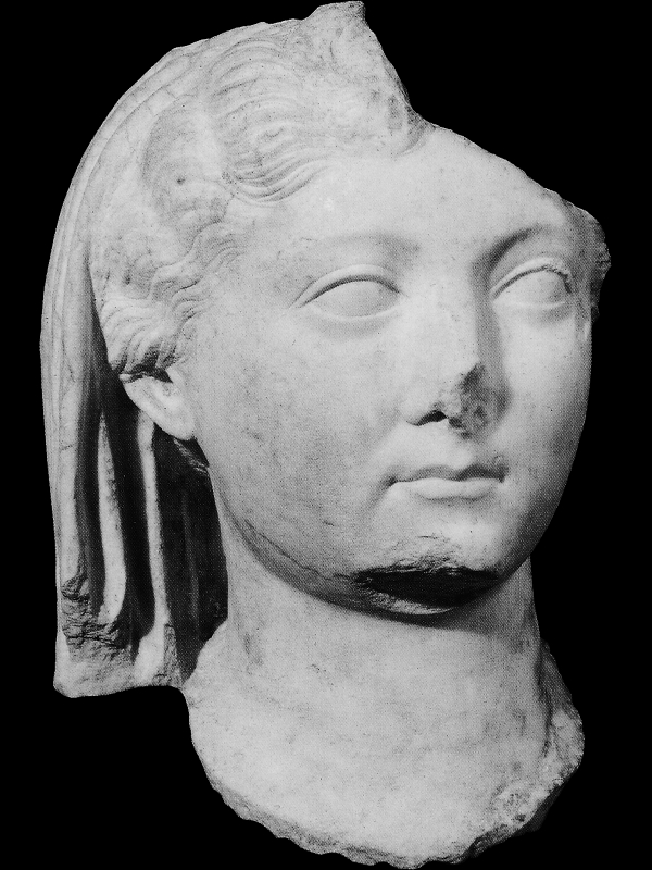 Testa capite velato di Livia Drusilla, moglie dell'imperatore Augusto