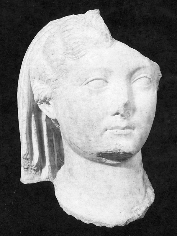 Livia's head with veil (1st century AD)