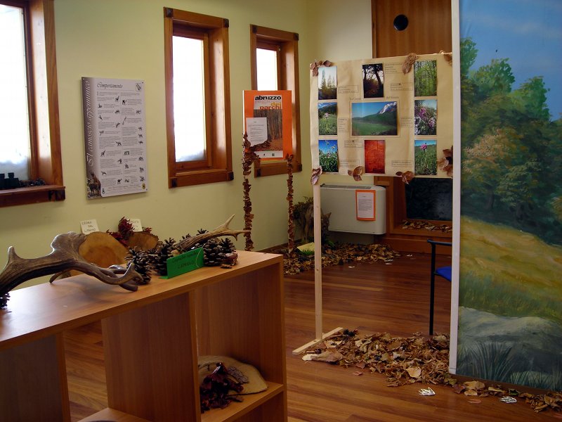 Chamois Visitor Center, interior