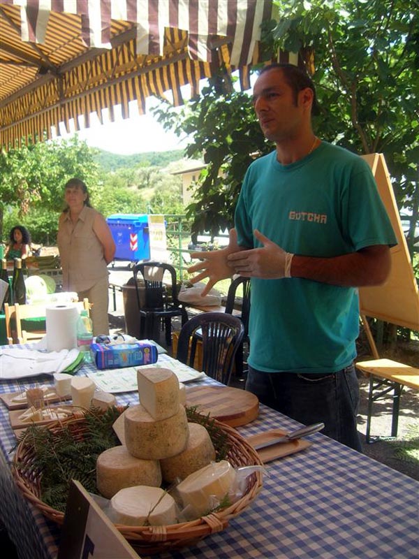 Gianfranco Passacantilli's goat milk cheese (Vicovaro)