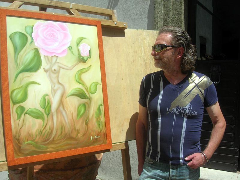 Il pittore Gino Meddi