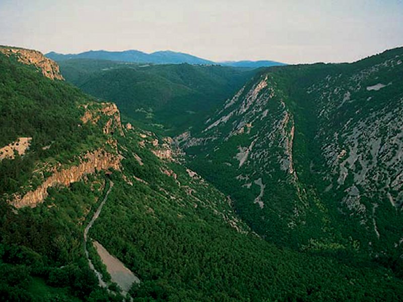 Veduta della Val Rosandra da S. Lorenzo