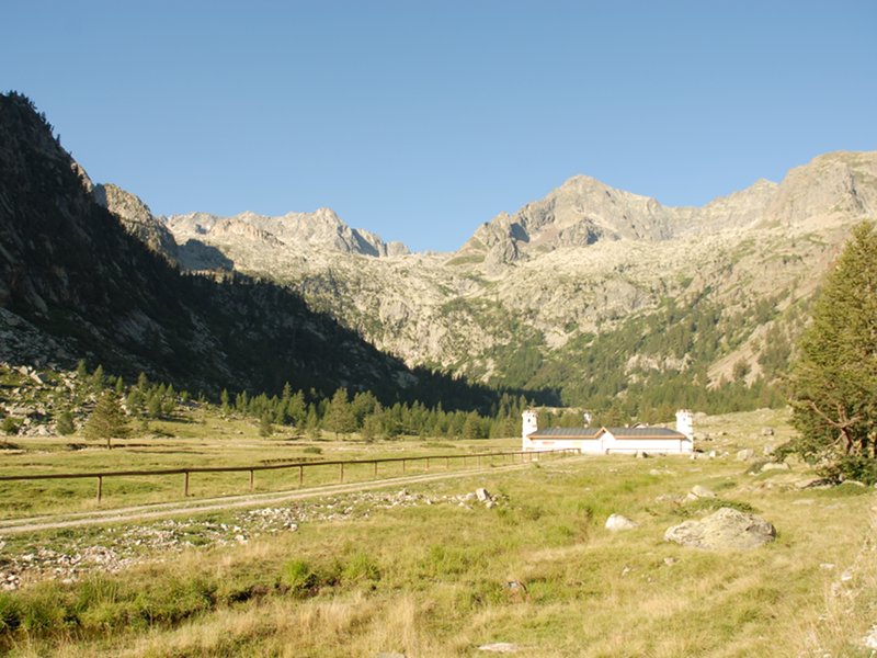 The mountain hut at Piano del Valasco