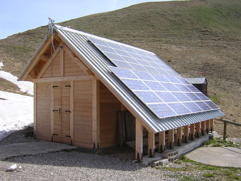 Fossil Free - Berghütte Dal Piaz, Fotovoltaik