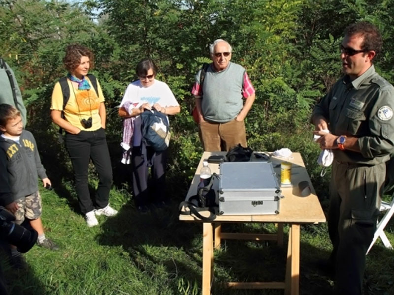 Bird-ringing activity together with the Park Keepers