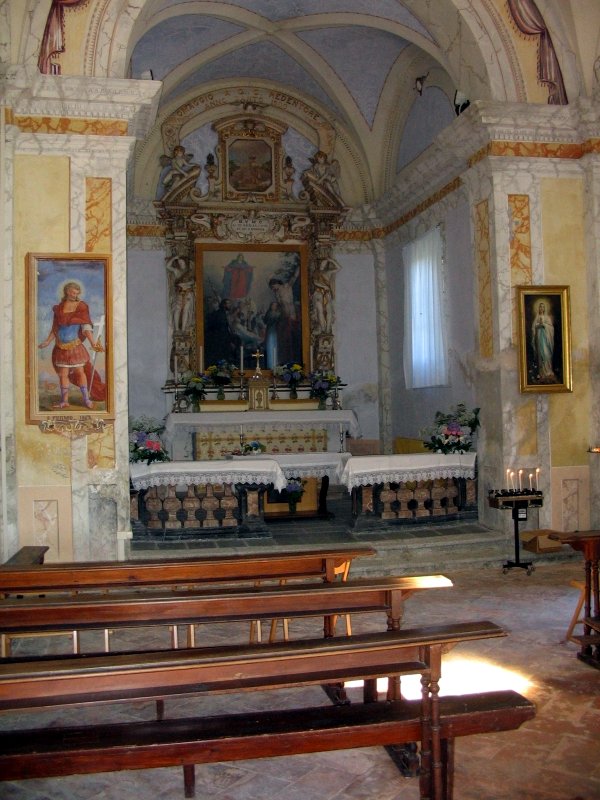 Interior Oratory of Madonna del Sasso in Caprezzo