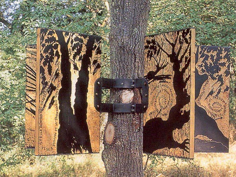 Itinerario poetico artistico nel bosco della Sterpaia (albero libro)