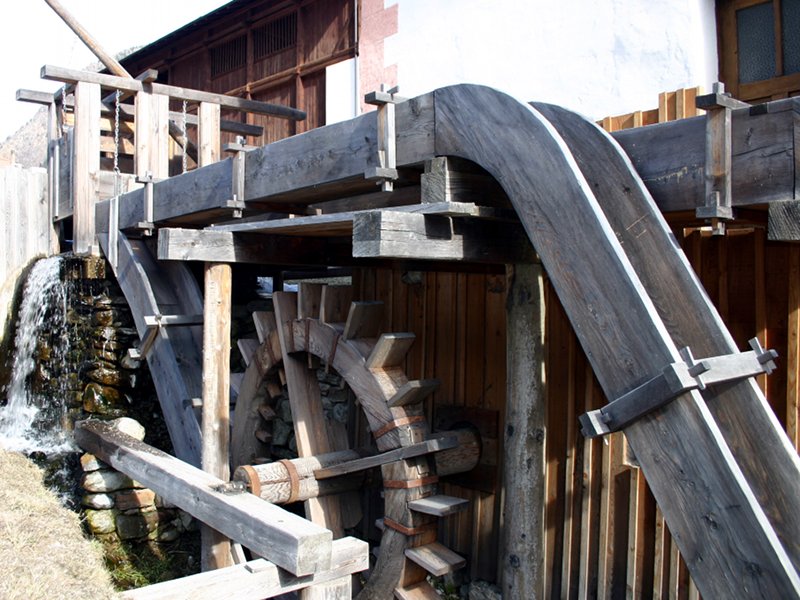 Mühle Ruatti. Das große Rad