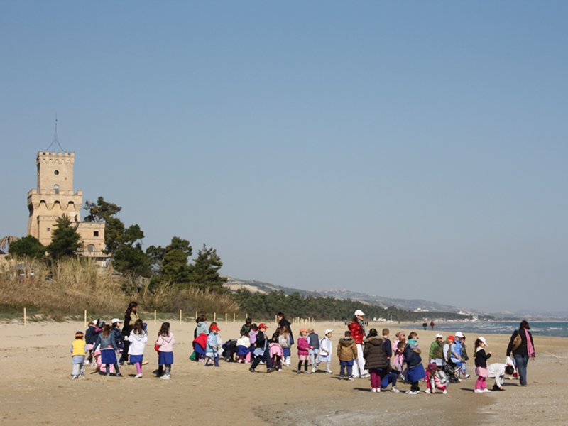 School group at Torre orizzontale