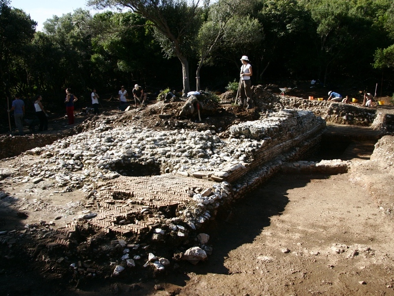 Archaeological excavations of a Roman Temple