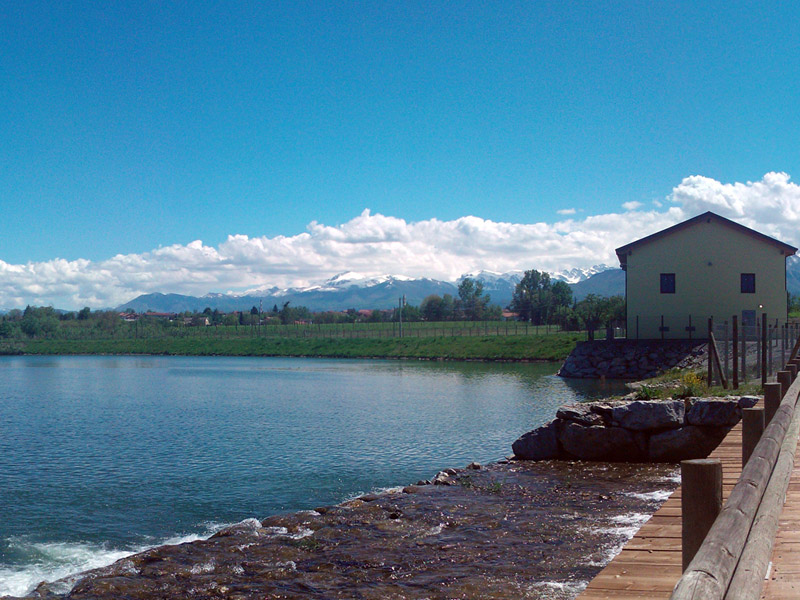 Lago confluenza, panorama