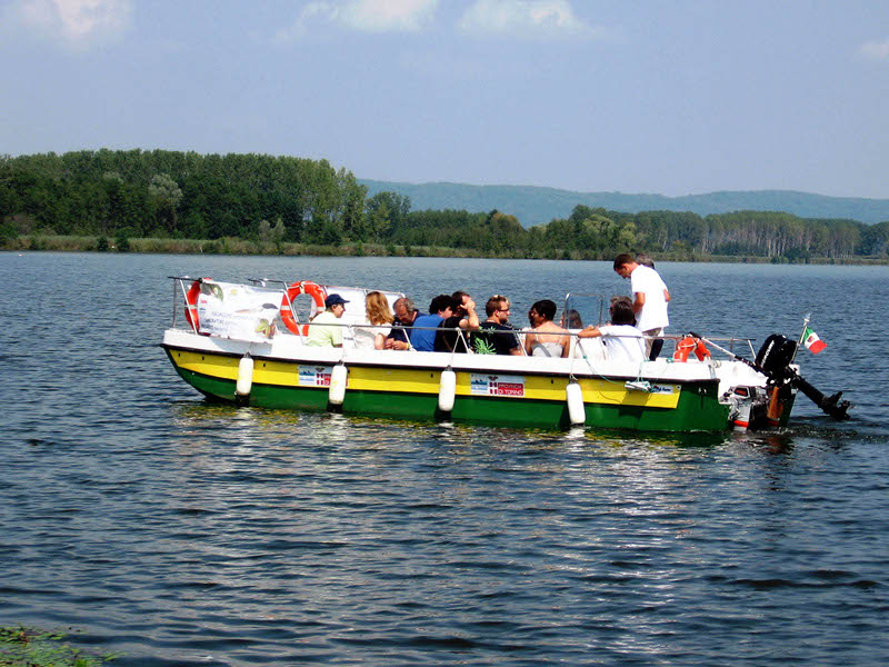 Electric boat for tourists