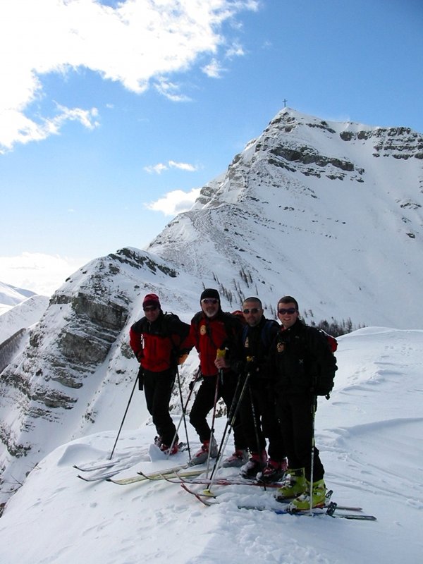 Ski alpinisme entre la Nuda et le Corno