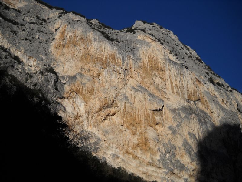 Rock face of the Mount Paganuccio