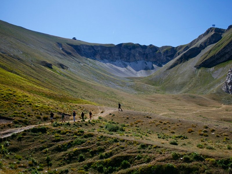 Val di Bove - escursionisti