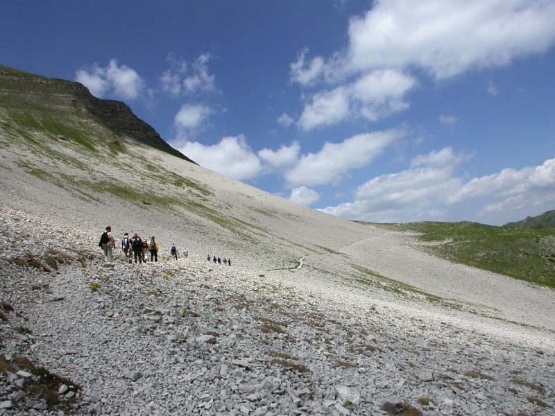 Valle del Lago di Pilato - Escursionisti