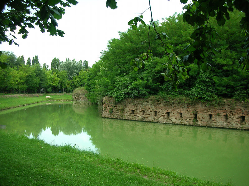 Forte Centrale (o Magnagutti), veduta del fossato esterno
