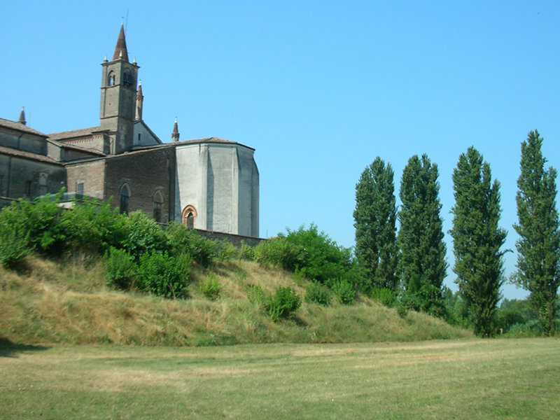 Beata Vergine delle Grazie Sanctuary, view from the Mincio Valley